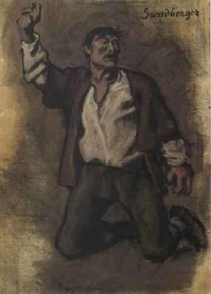 Sketch for Carl Schonherr's 'Der Sandperger zu Leithen' by Albin Egger-Lienz