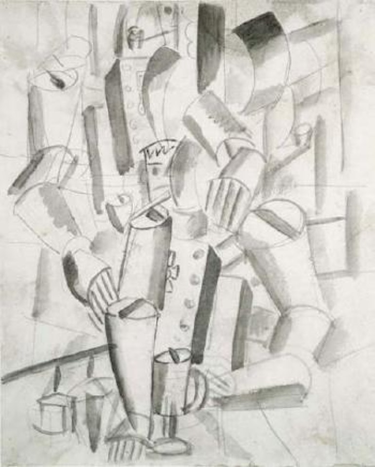 Composition aux deux hommes by Fernand Leger