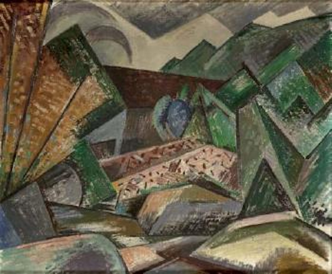 Toits rouges by Auguste Herbin