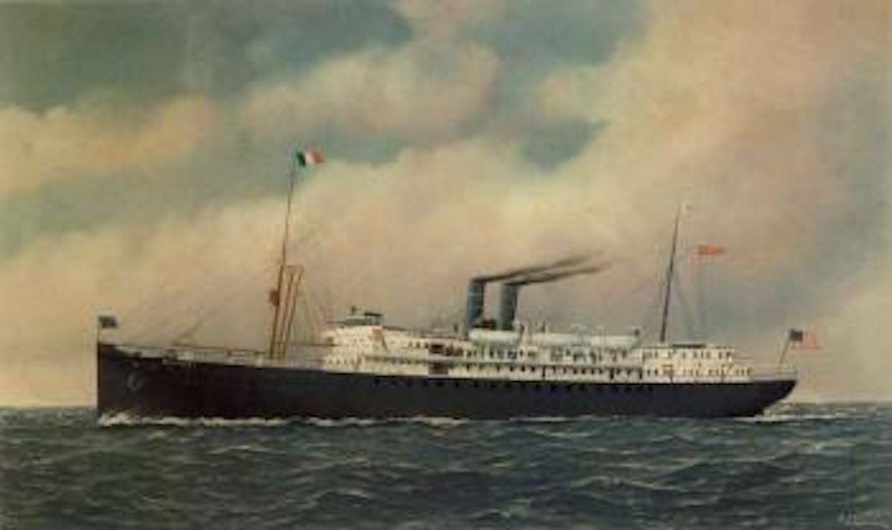 American steamship Monterey by Antonio Jacobsen