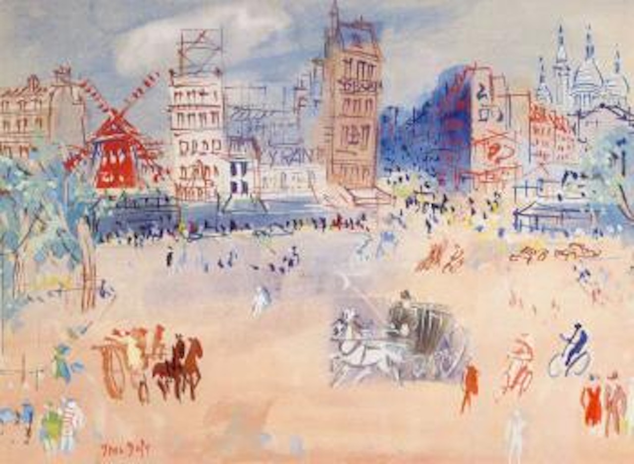 Paris, Place Blanche by Jean Dufy