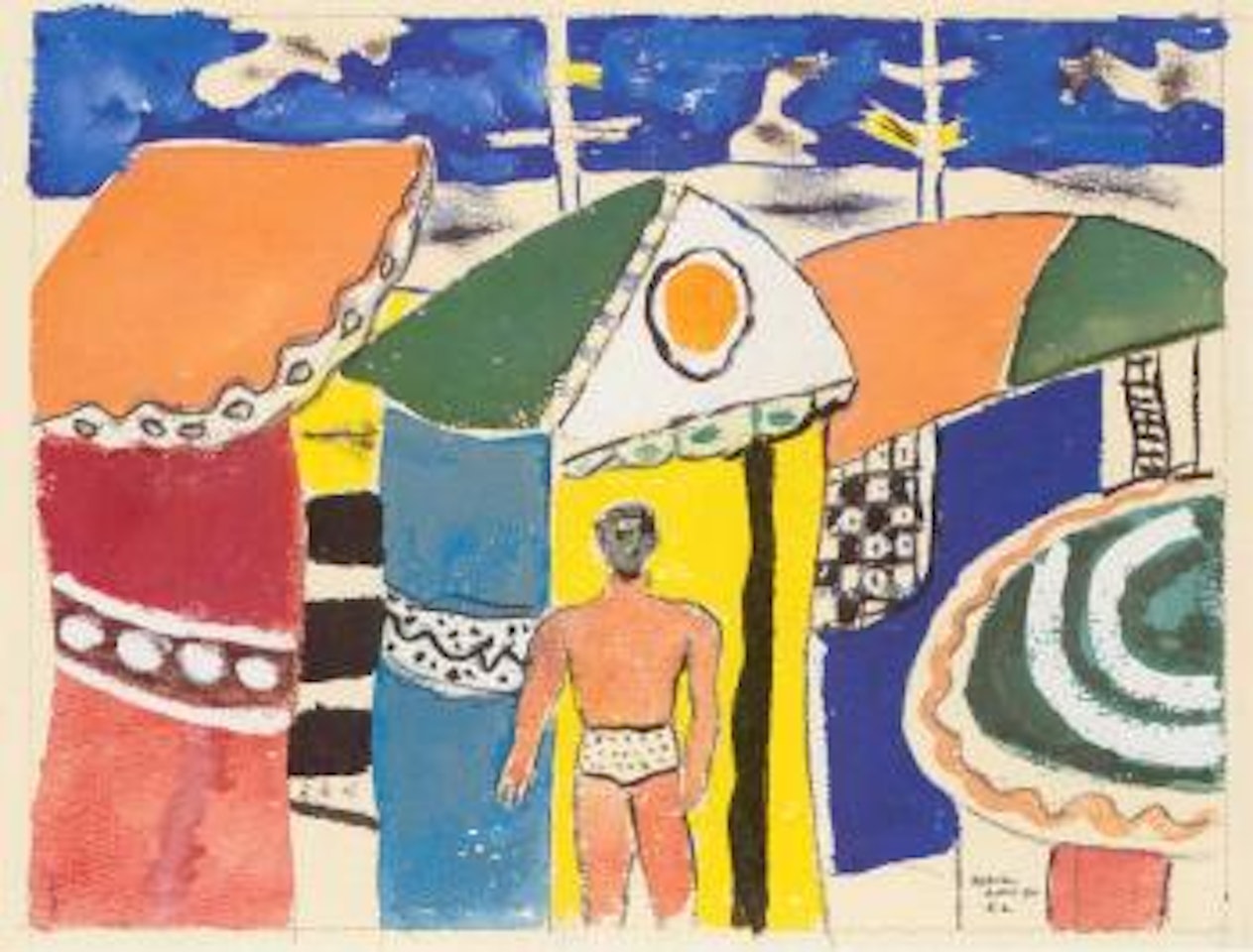 Baigneur a Deauville by Fernand Leger