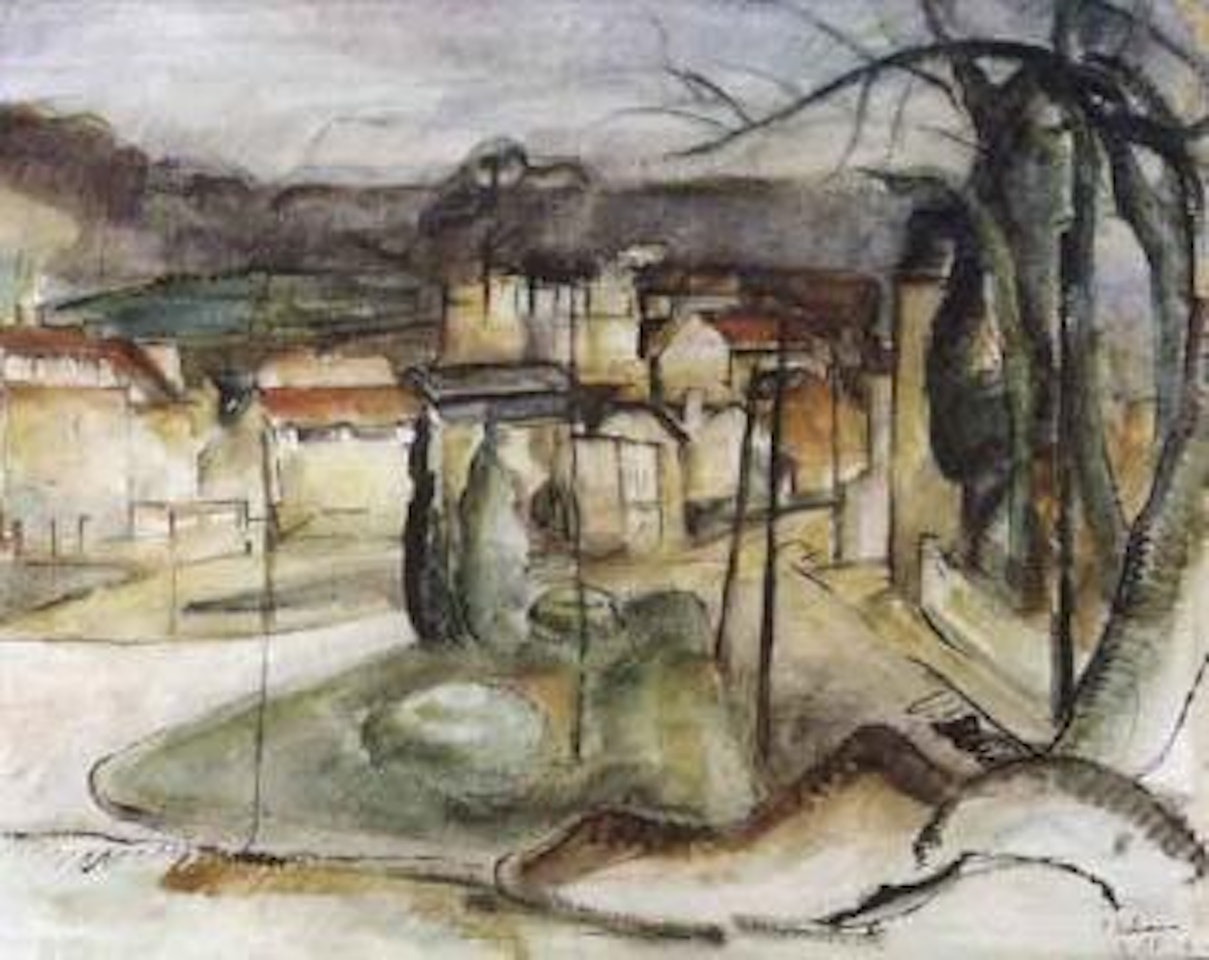 Vue de village by Paul Delvaux