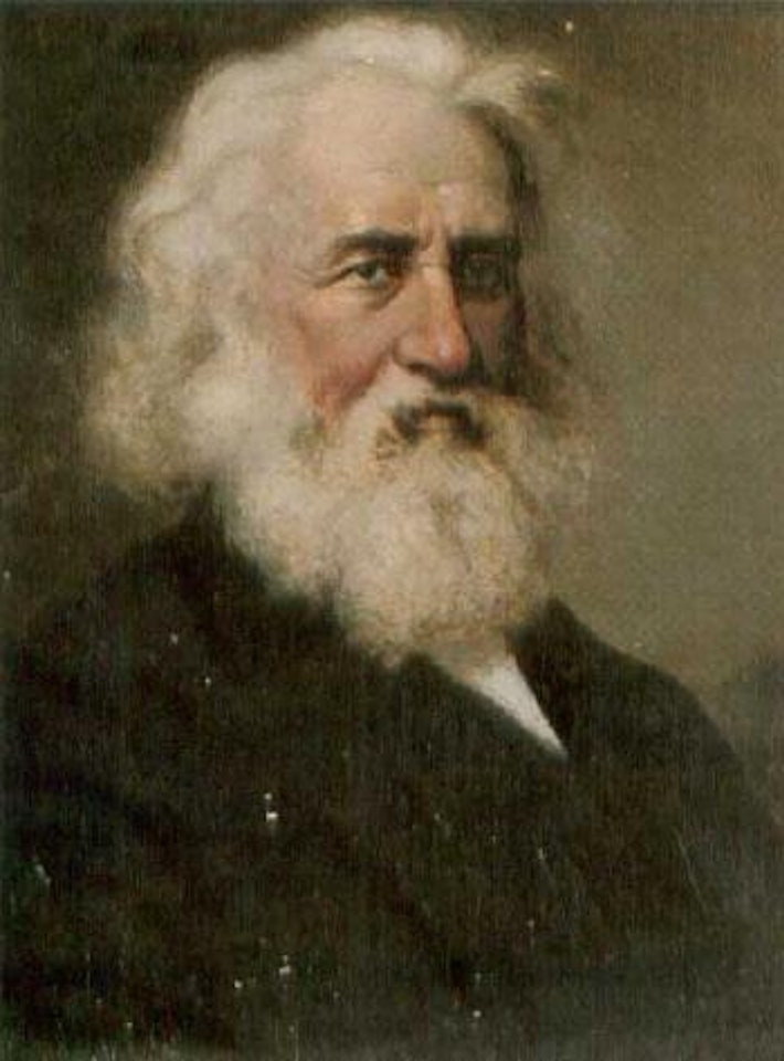 Portrait of Alfred Lord Tennyson. Longfellow. Tolstoy. Gladstone by Alois Heinrich Priechenfried