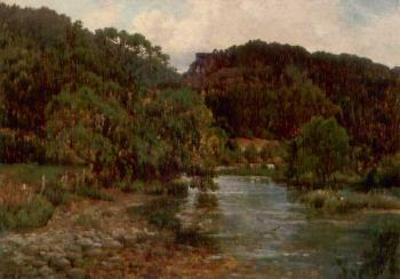 At Bettws-y-Coed, North Wales by Alfred de Breanski