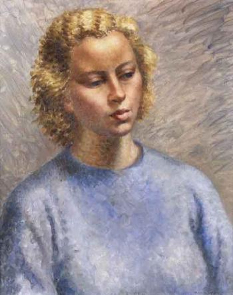 Girl in blue, Joan Stevens by A Lois White