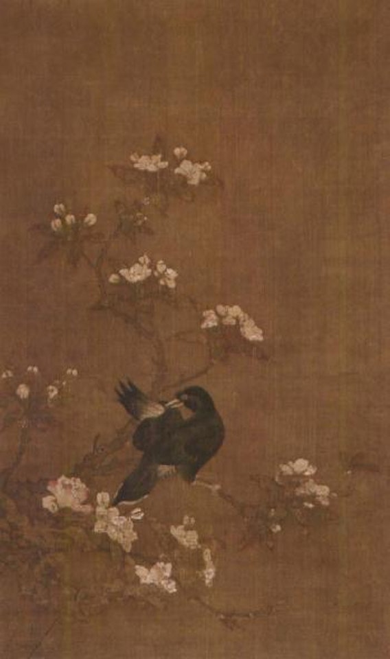 Bird and flowers by Chinese School