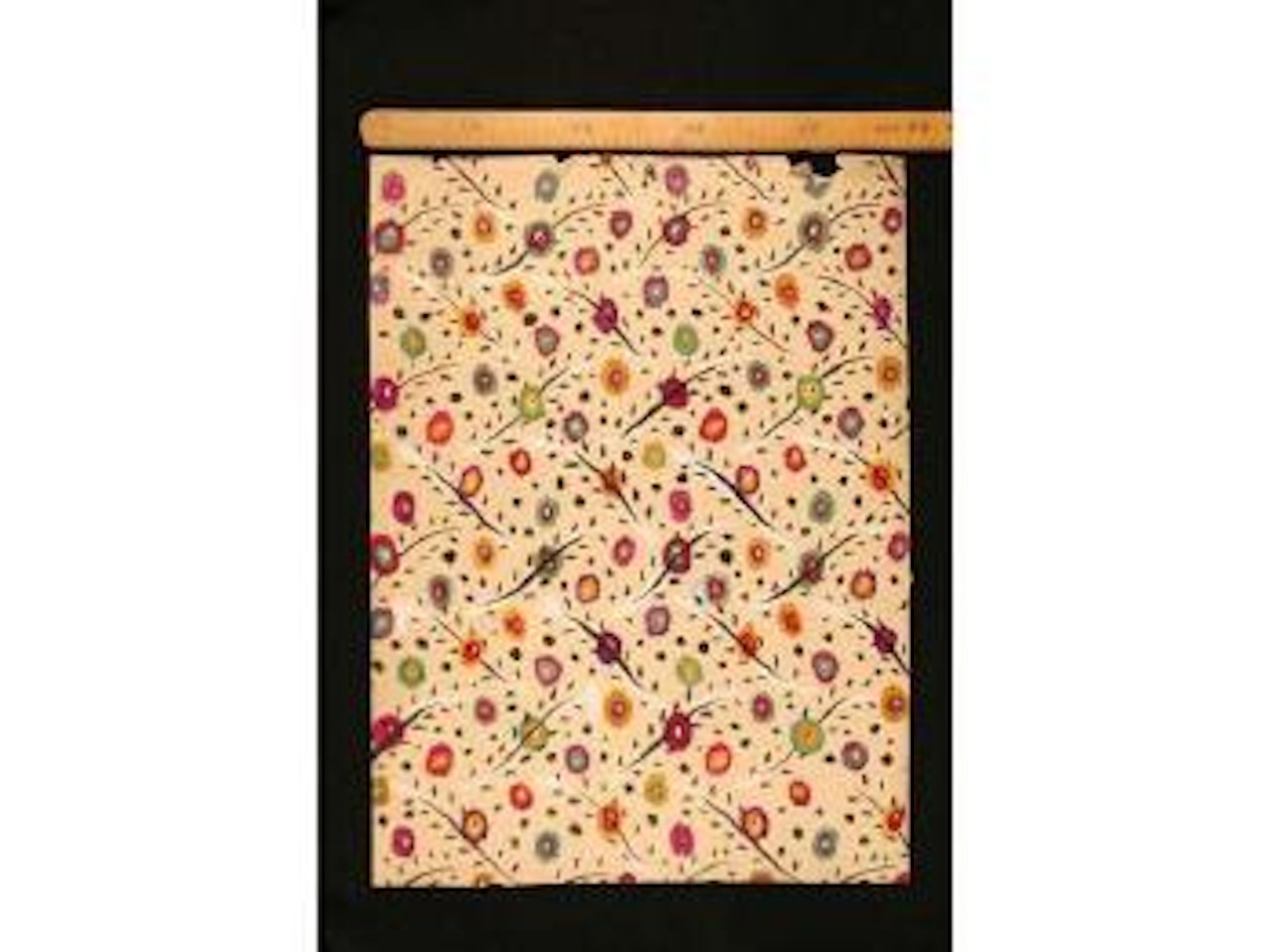 Semi de fleurettes et feuillage sur fond beige by Raoul Dufy