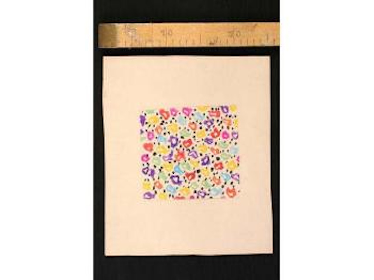 Semi de fleurettes polychromes stylisees by Raoul Dufy