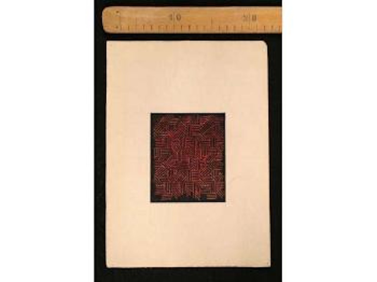 Composition geometrique rouge et noire by Raoul Dufy