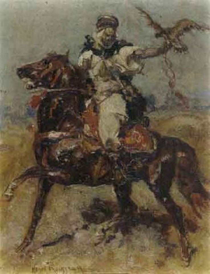 Le fauconnier by Henri Émilien Rousseau