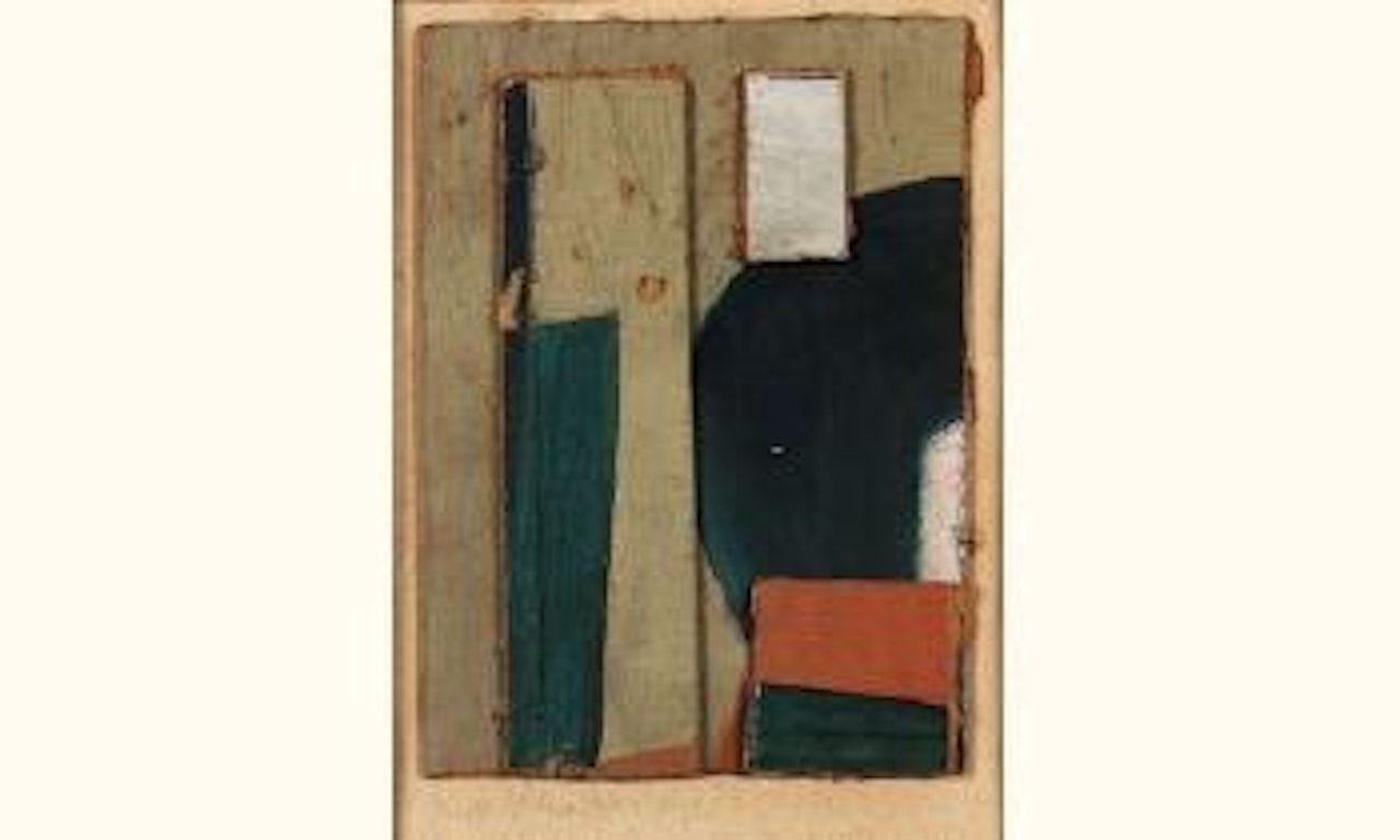 Hellblau, dunkelblau - light blue and dark blue by Kurt Schwitters