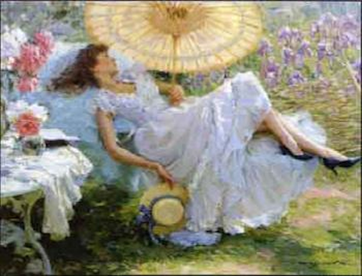 Under the parasol by Constantin Razoumov