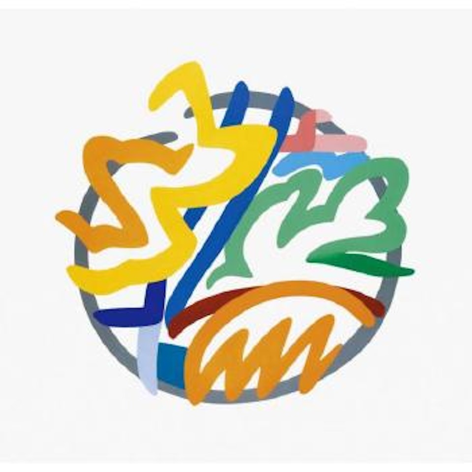 Still life orange, tulips and trees by Tom Wesselmann