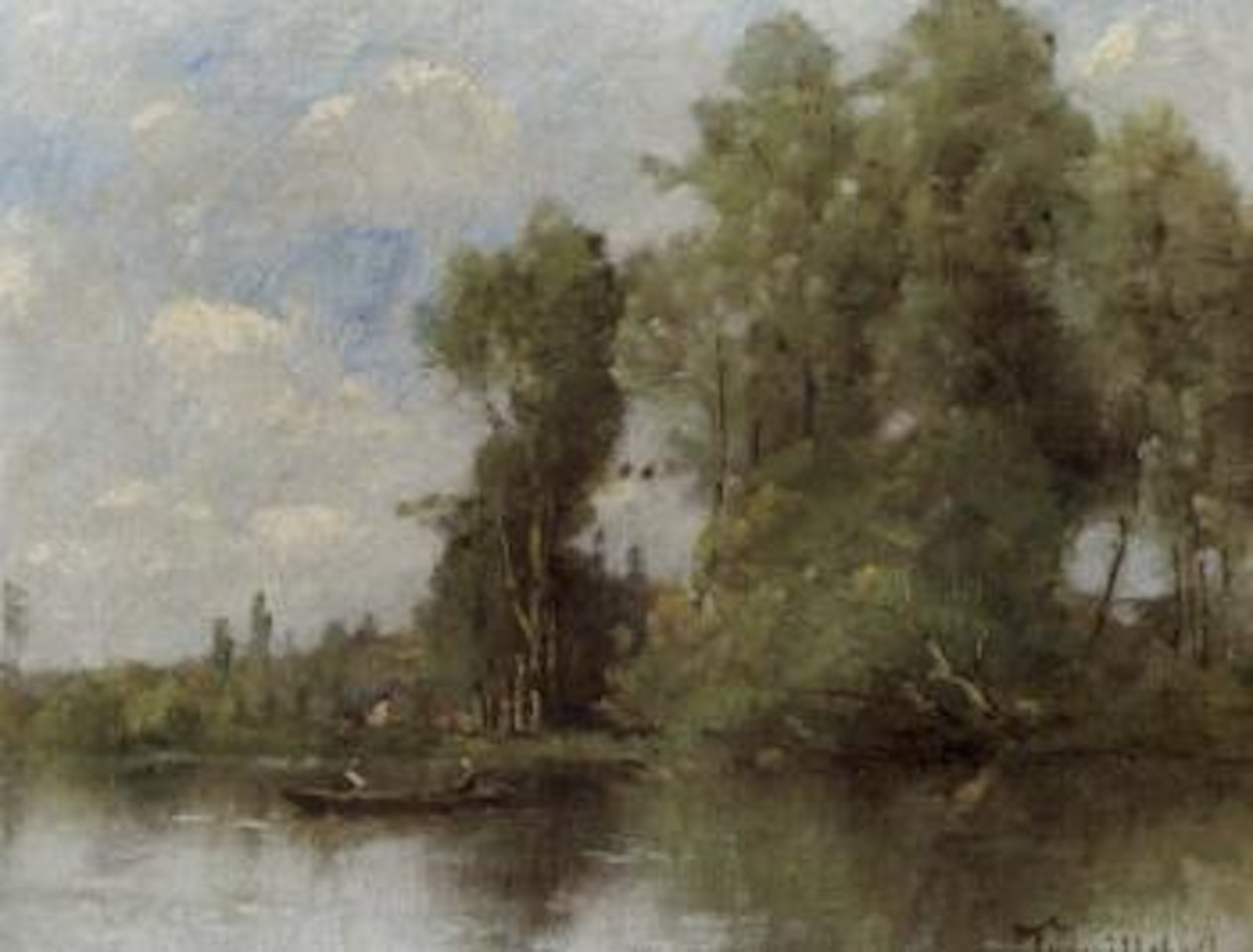 Passeur et passagere by Paul Désiré Trouillebert