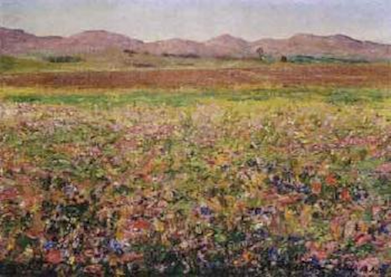 Champ fleuri a Zog El-Tir by Alexandre Roubtzoff