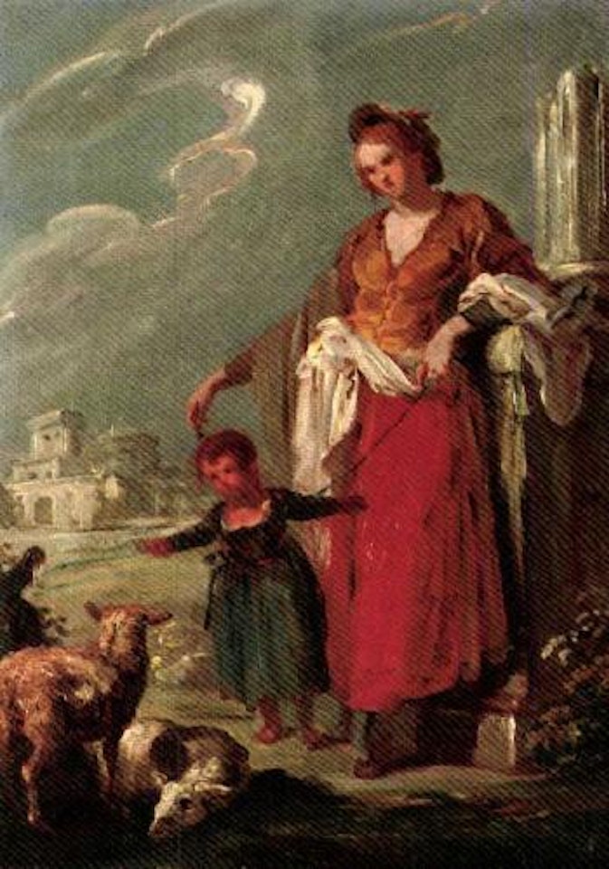 Rural scenes by Giuseppe Bernardino Bison
