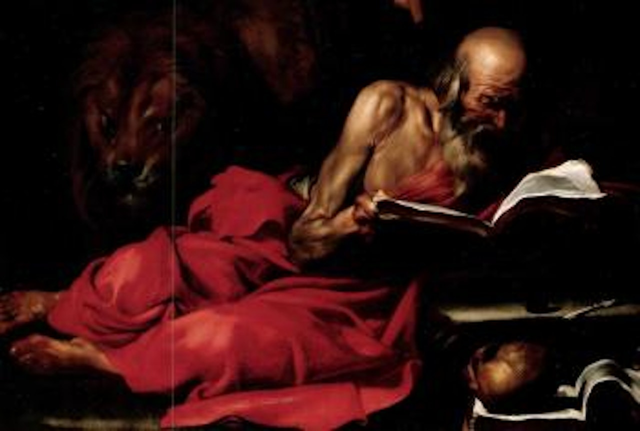 Saint Jerome reading by Jusepe de Ribera