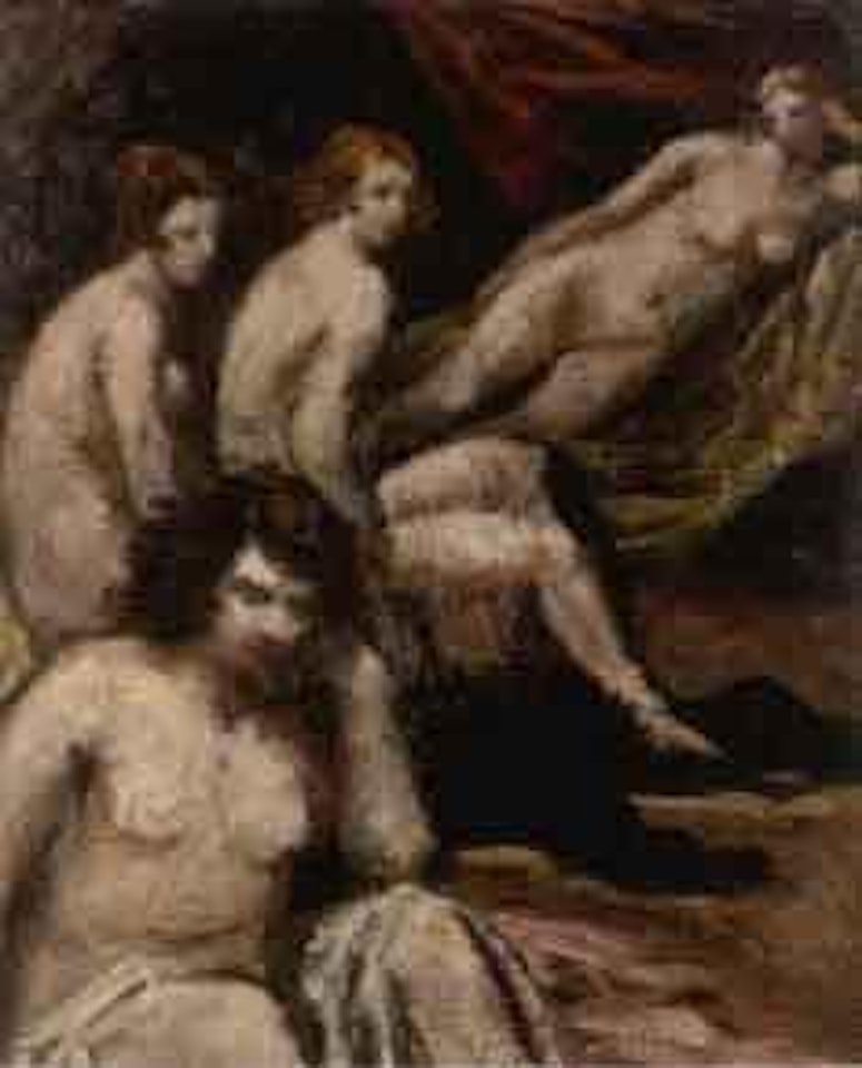 Femmes dans une maison close by Emile Bernard
