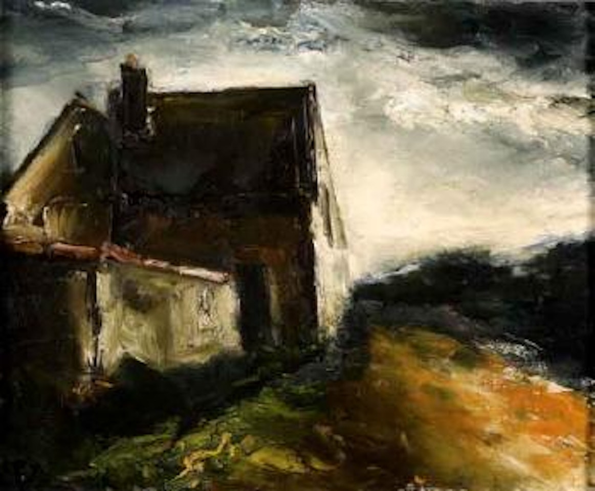 Rue de village dans les environs de Chartres by Maurice de Vlaminck