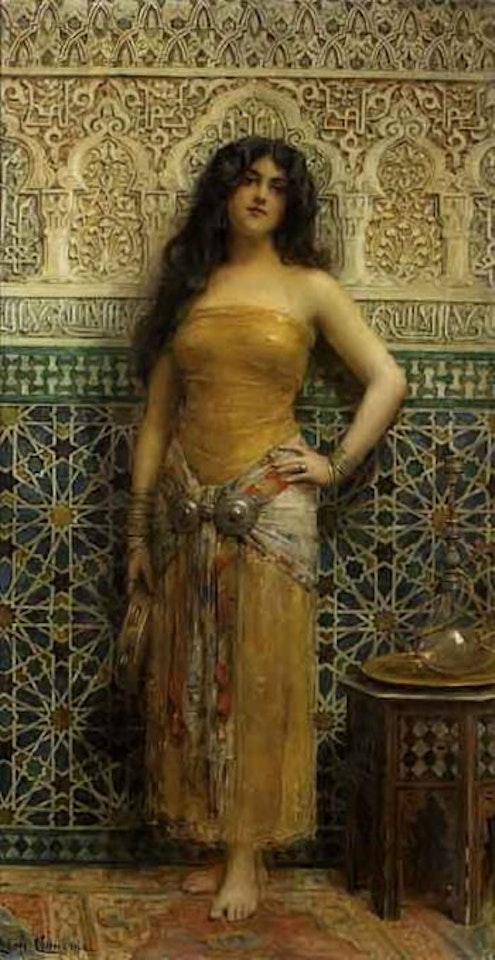 Orientale au tambourin by Leon Comerre