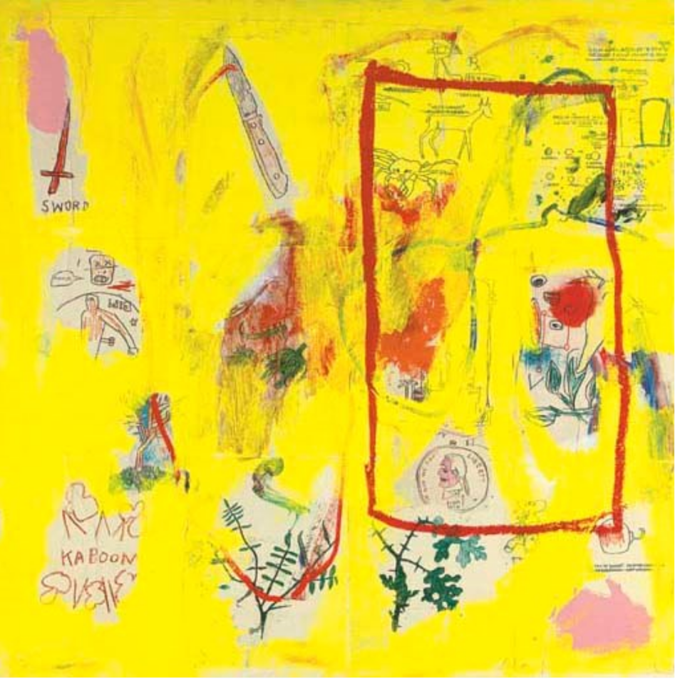 Untitled - yellow by Jean-Michel Basquiat