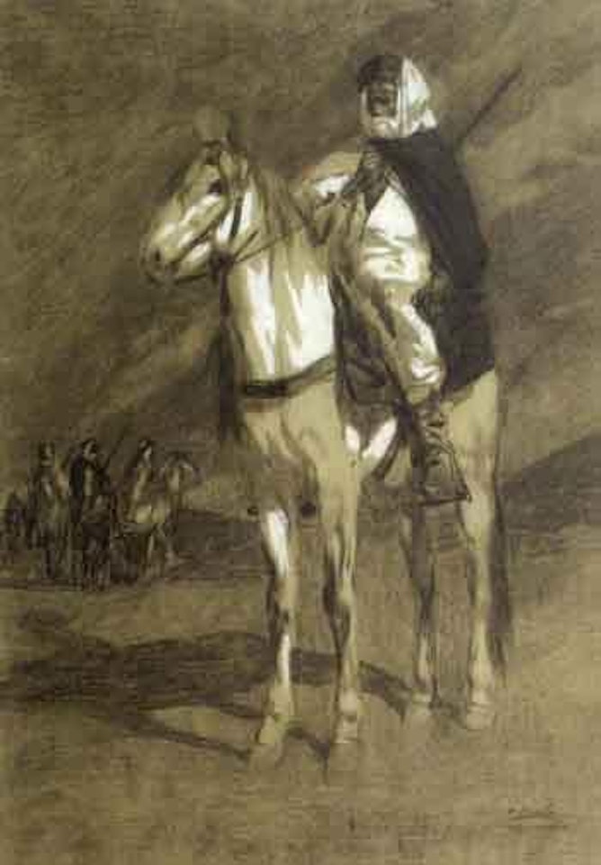 Cavalier arabe a Bou Saada by Paul Jouve