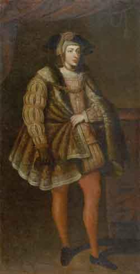 Philippe le Beau vu en pied. Jeanne la Folle vue en pied by Spanish School