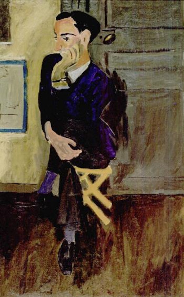 Art critic in blue jacket by Yannis Tsarouchis