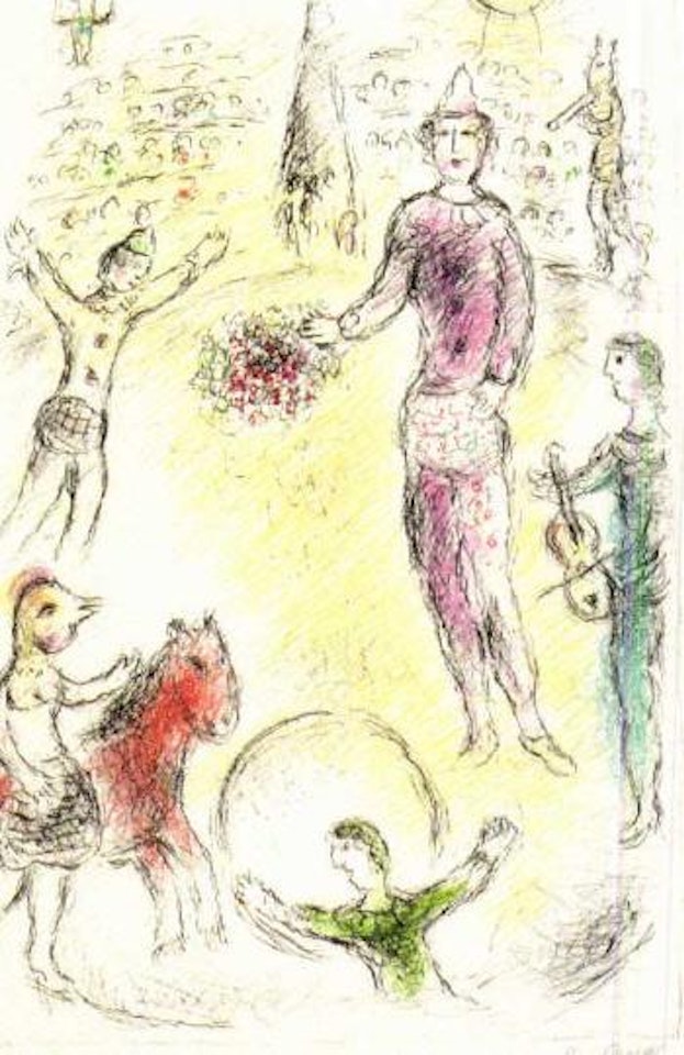 Musical clowns by Marc Chagall