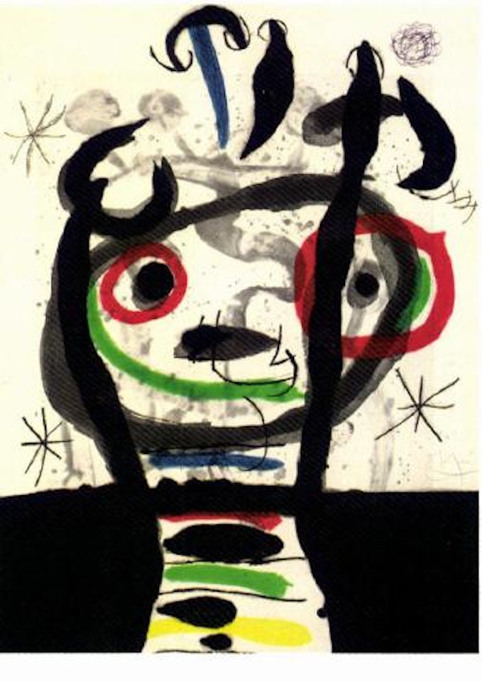 Le grand sorcier by Joan Miró
