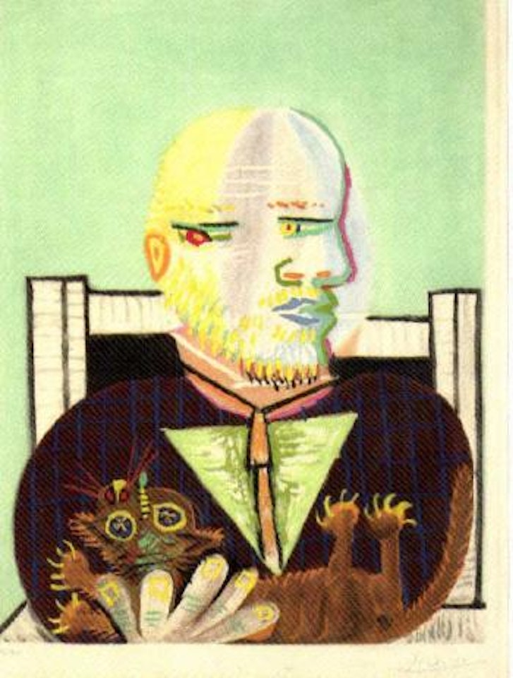Vollard et son chat by Pablo Picasso