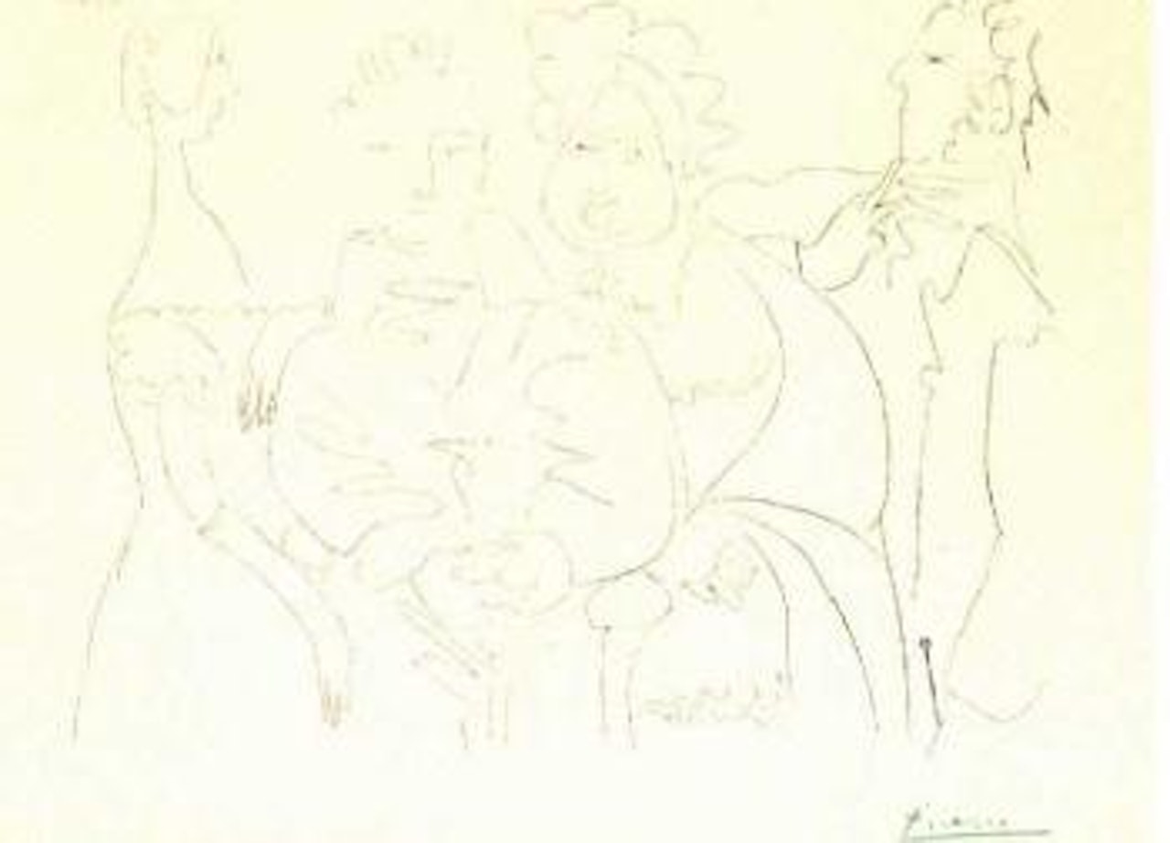 Portrait de famille, quatre personnages by Pablo Picasso