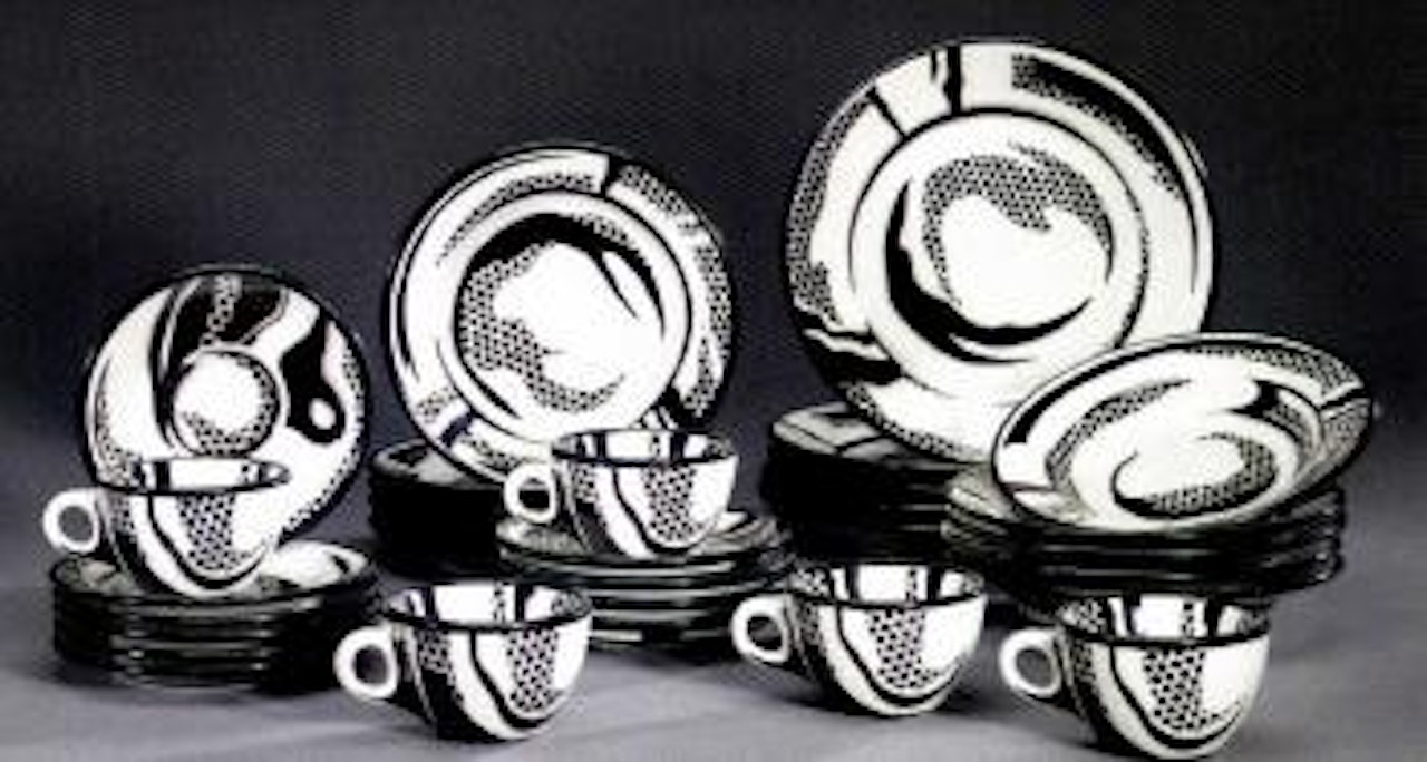 Dinnerware, service for five by Roy Lichtenstein