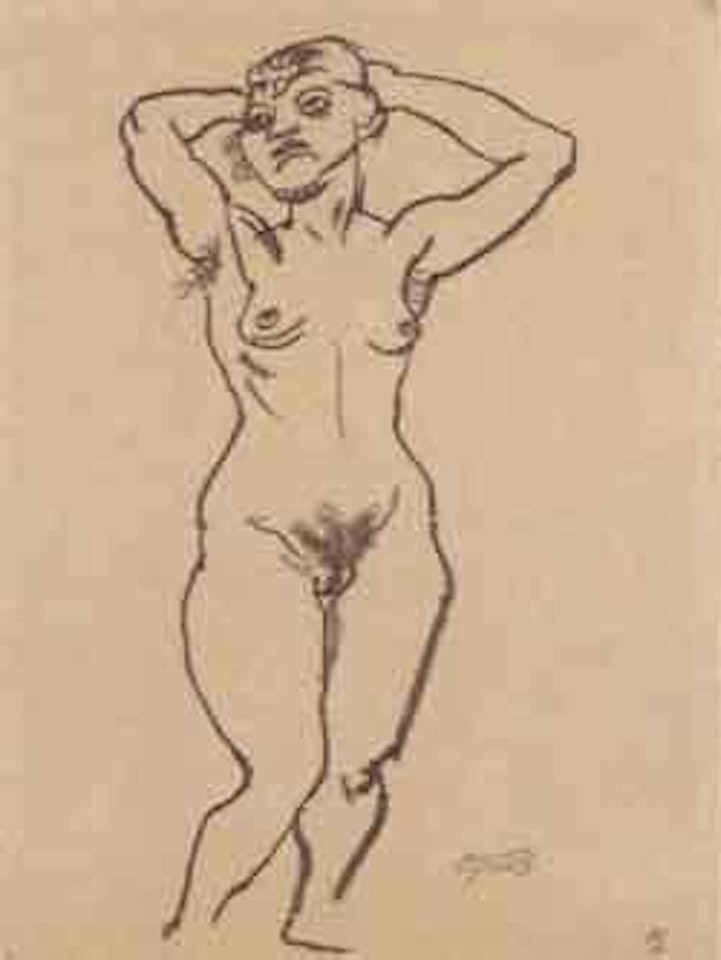 Female nude by George Grosz
