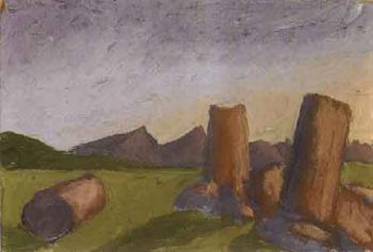 Landscape with ruins by Salvo