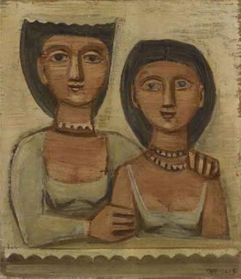 Two women by Massimo Campigli