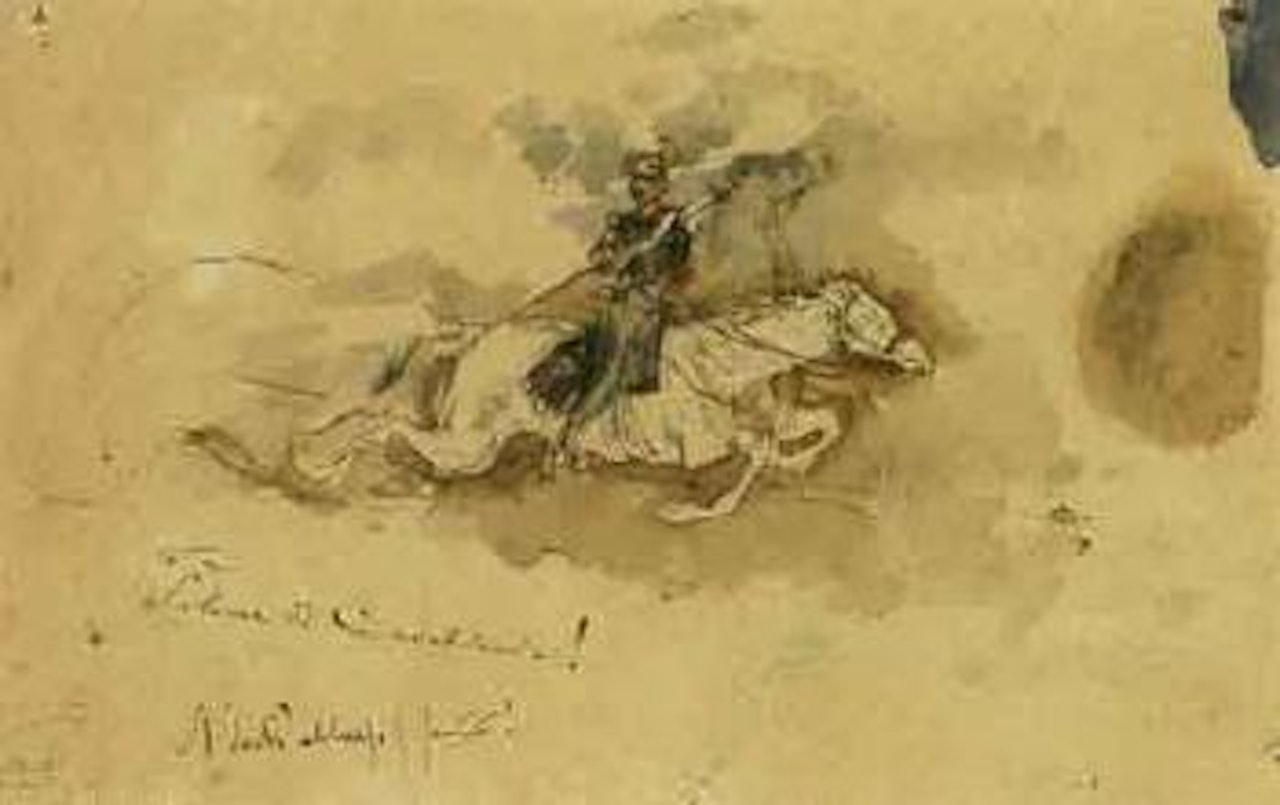 Cavalry dust by Giovanni Boldini