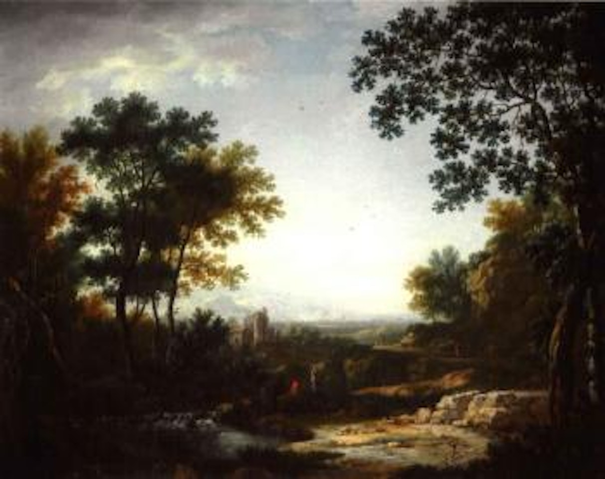 Extensive Italianate landscape by French School