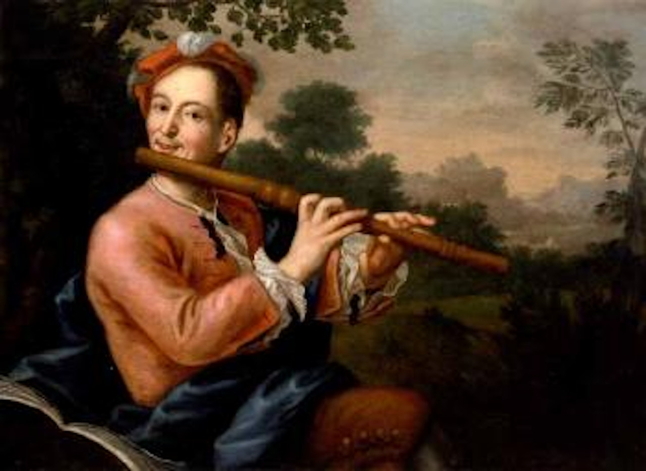 Two musicians by French School