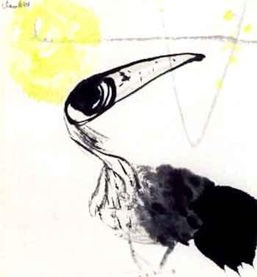 Untitled - Stork and the sun by Chao Chung-Hsiang (Zhao Chunxiang)