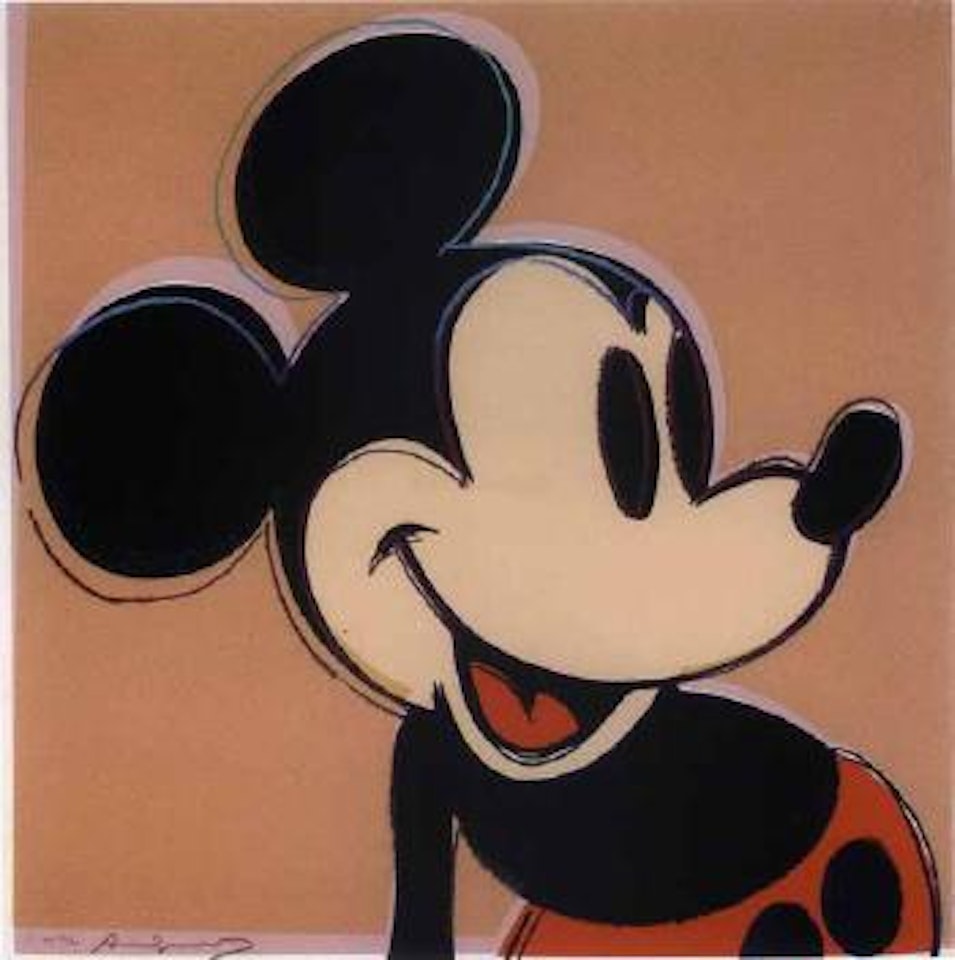 Mickey Mouse from myths by Andy Warhol