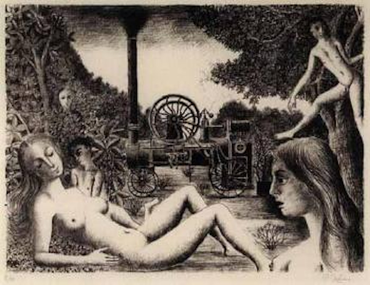 Locomobile by Paul Delvaux
