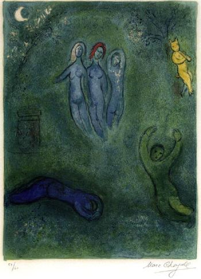 Le songe de Daphnis et les Nymphes by Marc Chagall