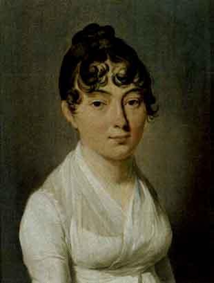 Portrait de femme a la robe blanche. Portrait d'homme by Louis-Leopold Boilly