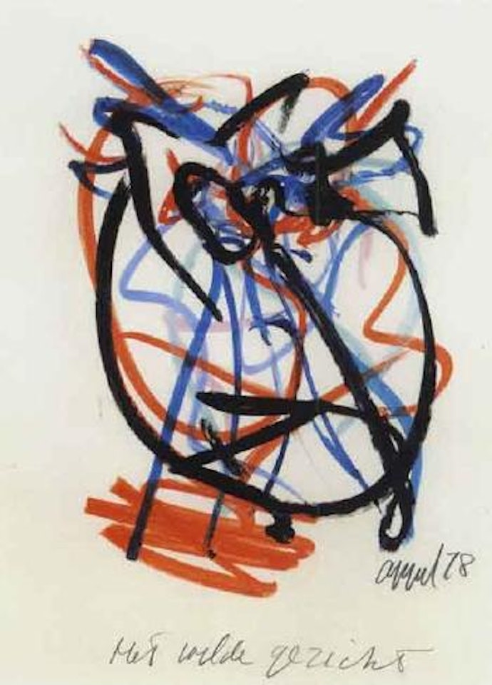 Wild face by Karel Appel