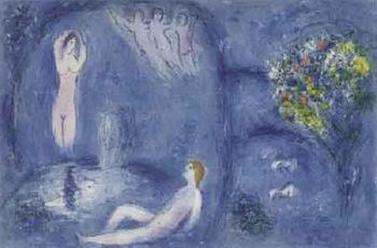 Nymphs' grotto by Marc Chagall