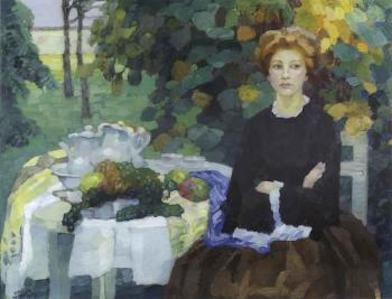 Autumn garden by Leo Putz