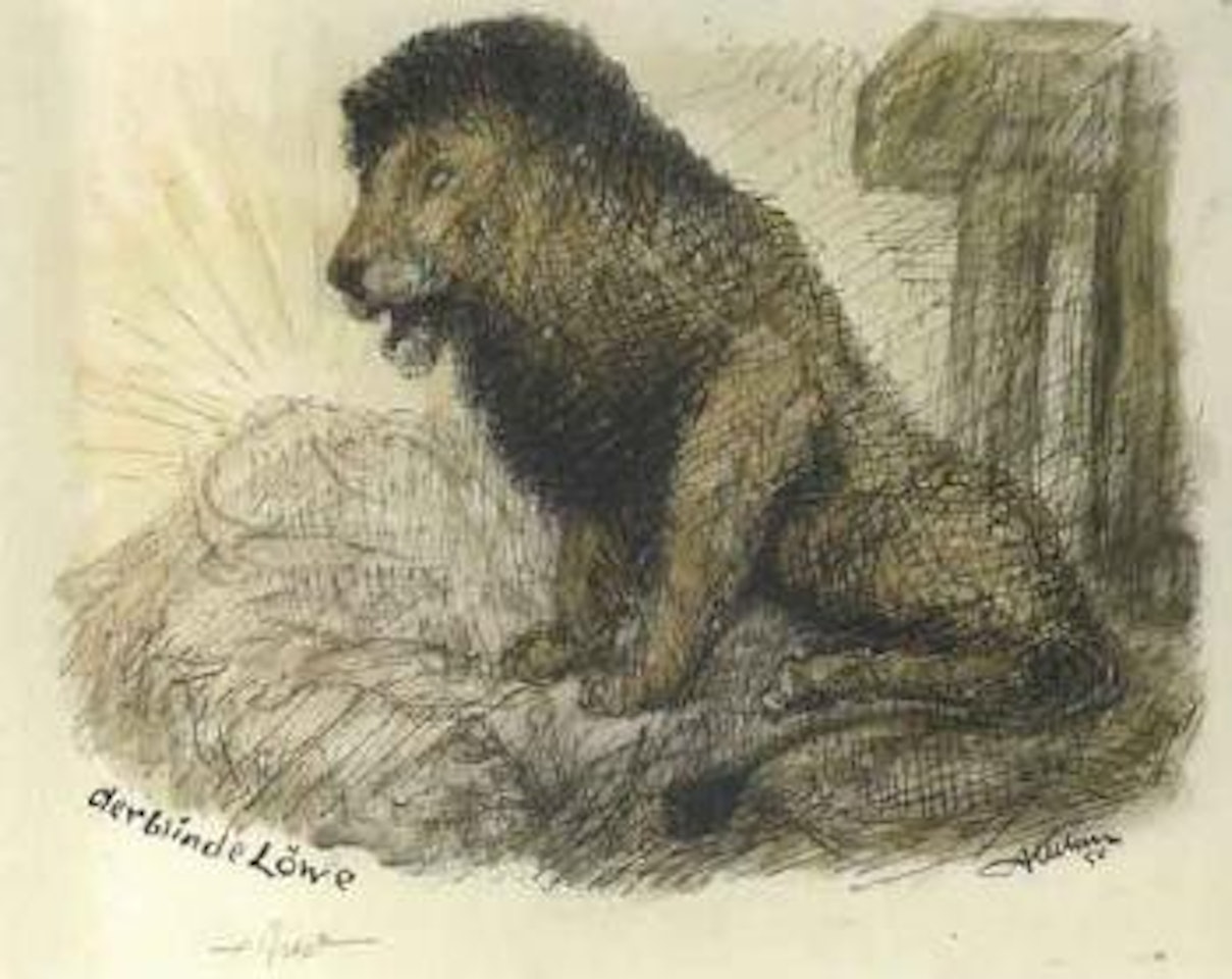 The blind lion by Alfred Kubin