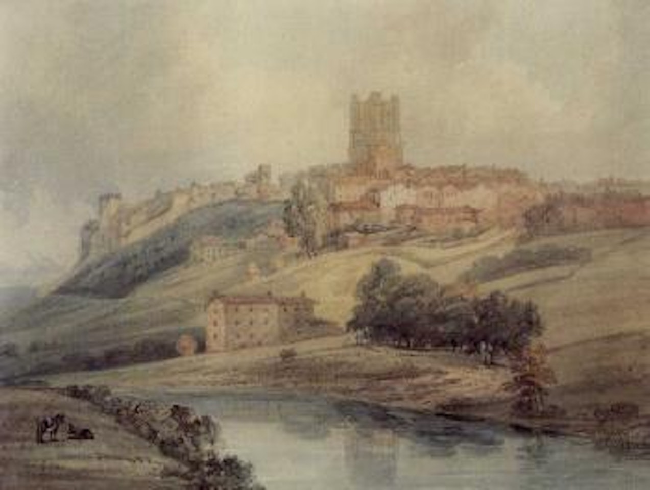 Richmond Castle, Yorkshire by Thomas Girtin